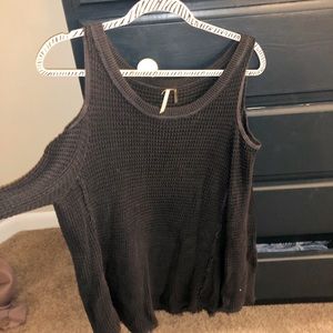 Free People Cold Shoulder Sweater
